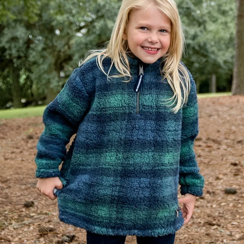 Youth Andover Plaid Sherpa Pullover