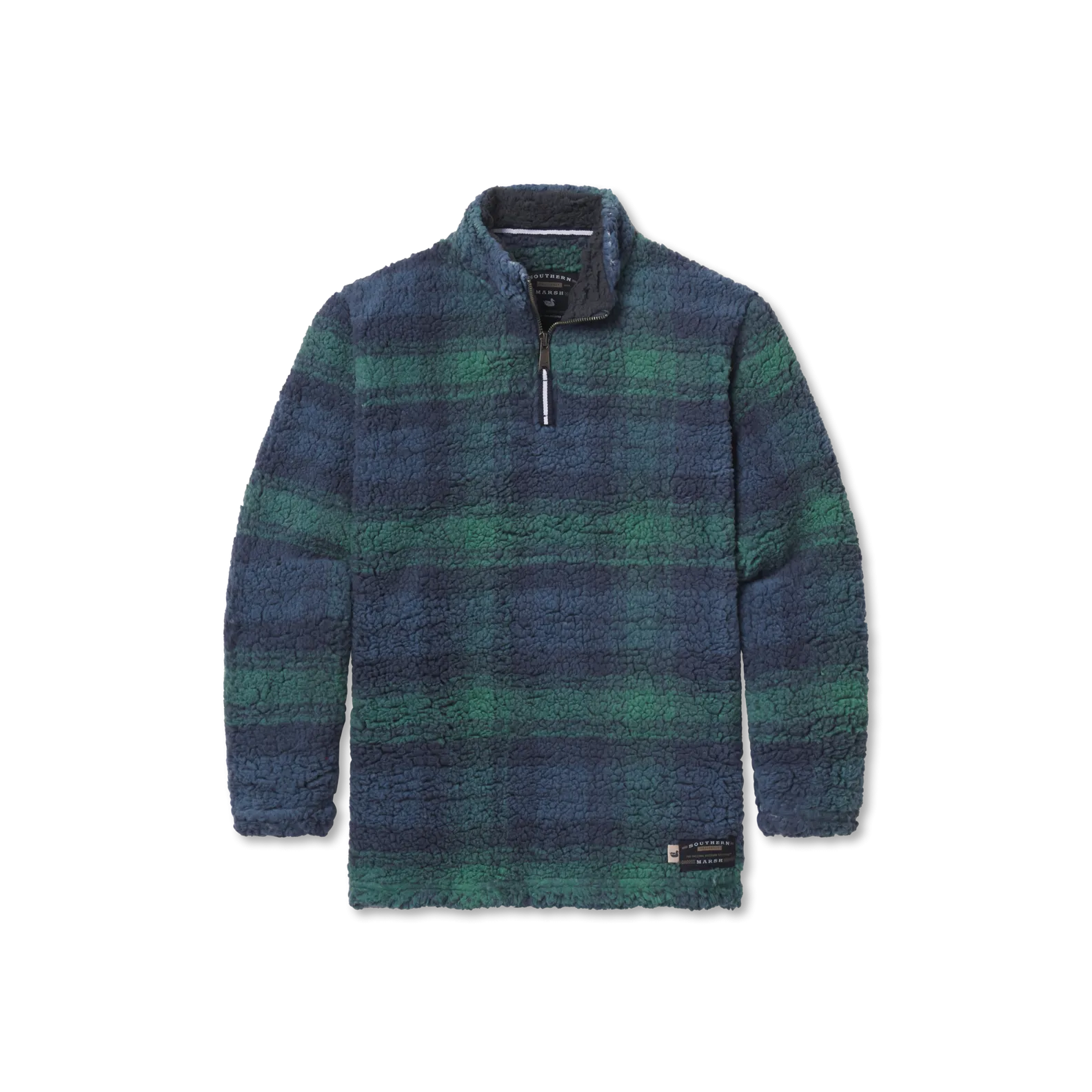 Youth Andover Plaid Sherpa Pullover