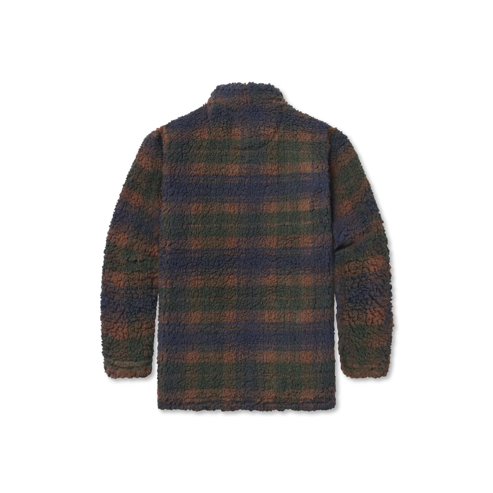 Youth Andover Plaid Sherpa Pullover